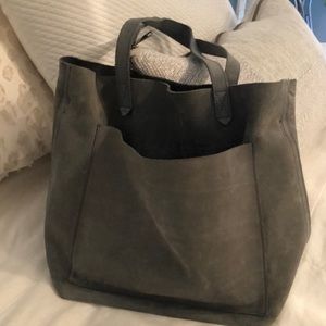 Suede Madewell Medium Transport Tote